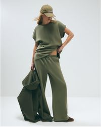 River Island - Joggers Premium Twill Wide Leg - Lyst