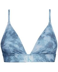 Calvin Klein - Kw0Kw02121 Ck Authentic Triangle Bikini Top - Lyst