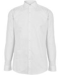 BOSS - Oxford Spread Collar Long-Sleeved Shirt Cotton - Lyst