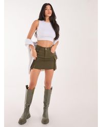 Pink Vanilla - Oversized Pocket Cargo Mini Skirt - Lyst