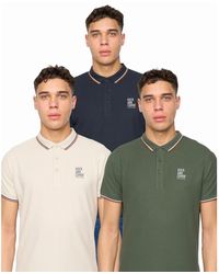 Duck and Cover - Melports Polo Shirt (Pack Of 3) (Multicoloured) - Lyst