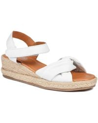 Jones Bootmaker - Randine Adjustable Fasten Leather Espadrilles - Lyst