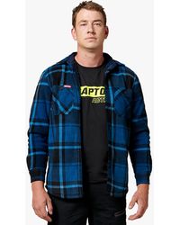 Hard Yakka - Quilted Flannel Shirt Jacket Cotton - Lyst