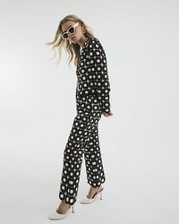 River Island - Flared Trousers Petite Crochet - Lyst