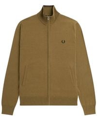 Fred Perry - Classic Zip Sweatshirt Wool - Lyst