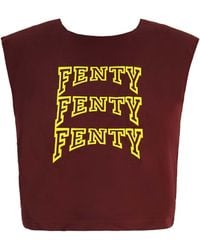 PUMA - X Rihanna Fenty Sleeveless Cropped Top - Lyst