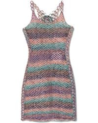 Chloé - Chloe 'gehaakte Mini -jurk - Lyst