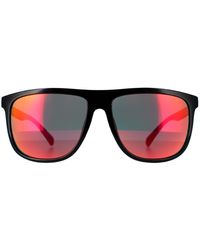 Guess - Square Shiny Smoke Polarized Gf0270 - Lyst