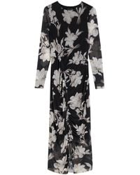 Ted Baker - Marliyy Printed Mesh Bodycon Gathered Dress - Lyst