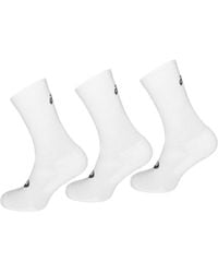 Asics - 3-Pack Solid Crew Socks Cotton - Lyst