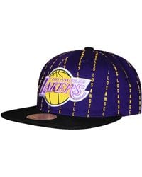 Mitchell & Ness - Nba Los Angeles Lakers City Pinstripe Deadstock Cap - Lyst