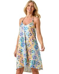 Roman - Petite Abstract Halter Neck Stretch Dress - Lyst