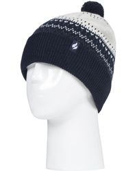 Heat Holders - Ladies Knitted Beanie Bobble Hat With Pom Pom - Lyst
