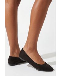 Boohoo - Wide Fit Round Toe Ballet Flats - Lyst