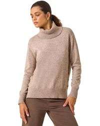 Roman - Soft Roll Neck Knit Jumper - Lyst