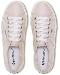 Superga - Ladies 2740 Lame Platform Trainers /Iridescent) - Lyst