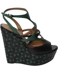 Alaïa - Alaia Laser-Cut Mandje Weef Wedges - Lyst