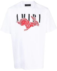Amiri - Cny Bandana Rabbit Print T-Shirt - Lyst