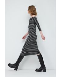 No Matter What - Gestreiftes Bodycon-Kleid Aus Stretchstoff - Lyst
