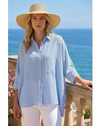 Roman - Boxy Relaxed Button Blouse - Lyst