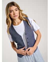 Baukjen - Ulrika Linen Waistcoat - Lyst