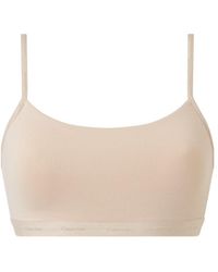 Calvin Klein - 000Qf6757E Form To Body Natural Unlined Bralette - Lyst