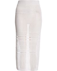 Quiz - Crochet Midi Skirt - Lyst