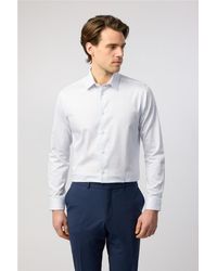 Ted Baker - Long Sleeve Forward Point Collar Floral Slim Fit Formal Shirt - Lyst