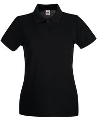 Fruit Of The Loom - Ladies Premium Cotton Pique Lady Fit Polo Shirt - Lyst