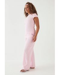 DSGN Studio - Textured Straight Leg Trouser - Lyst