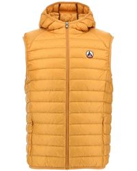 J.O.T.T - Pat Donzen Gilet Met Capuchon In Geel - Lyst
