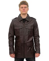 Infinity Leather - Parka Safari Coat-Mesa Verde - Lyst