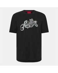 HUGO - Durable T-Shirt - Lyst