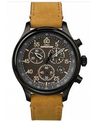 Timex - Expedition Field Watch Tw4B12300 Leather - Lyst