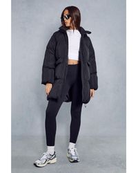 MissPap - Zipped Hood Oversized Puffer Coat - Lyst