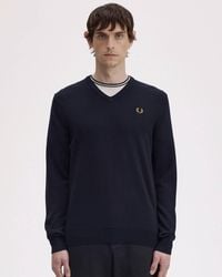 Fred Perry - Classic V Neck Jumper - Lyst