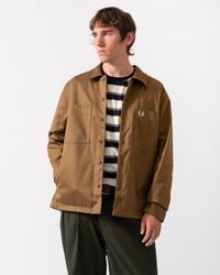 Fred Perry - Twill Overshirt - Lyst