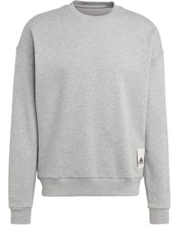 adidas - Lounge Fleece Sweatshirt - Lyst