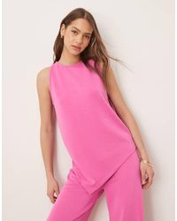 ASOS - Co-Ord Asymmetric Cupro Vest - Lyst