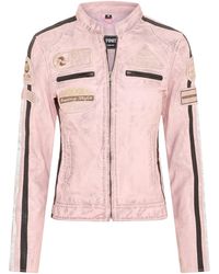 Infinity Leather - Biker Racing Badges Jacket-Incheon - Lyst