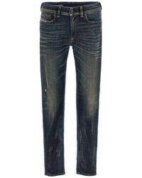 DIESEL - 1979 Sleenker Dark Denim Jeans Cotton - Lyst