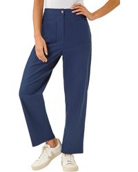Roman - Stripe Print Bengaline Stretch Trouser - Lyst