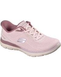 Skechers - Summits Sweet Skies Mauve Mesh/ Trim Trainers - Lyst