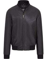 Infinity Leather - Soft Ma-1 Varsity Bomber Jacket - Lyst