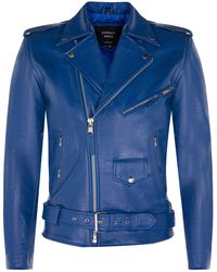 Infinity Leather - Brando Biker Rock Motorcycle Hide Jacket - Lyst
