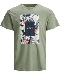 Jack & Jones - Jack&Jones Casual Cotton T-Shirt Crew Neck Short Sleeve - Lyst