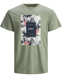 Jack & Jones - Jack&Jones Casual Cotton T-Shirt Crew Neck Short Sleeve - Lyst