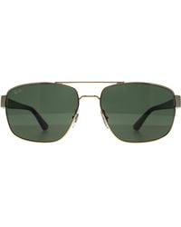 Ray-Ban - Rectangle Polished Arista G-15 Rb3663 Metal - Lyst