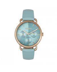 Bertha - Gwen Leather-Band Watch W/Day/Date - Lyst