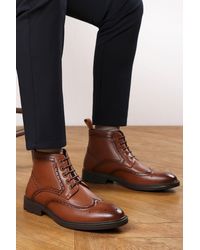 Where's That From - Wheres 'Finley' Brogue Lace Up Ankle Boots - Lyst